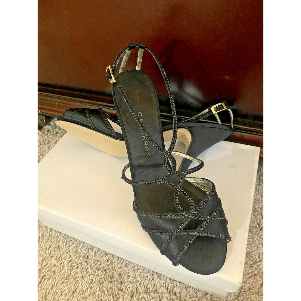 Caparros Women Open Toes Sequen blk sz 8